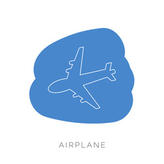 Plane icon design. Vector illustration.