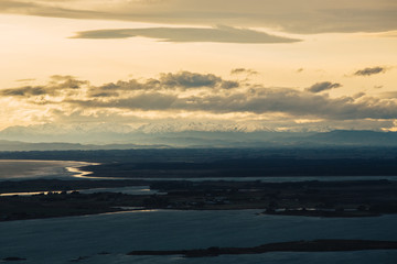 Dramatic clouds over the coast of New Zealand