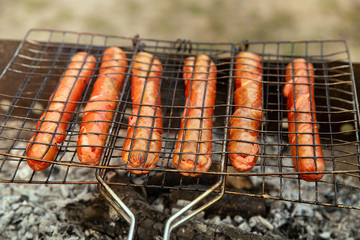 grilled sausages for your design or menu