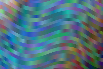 Blue, green and brown waves abstract vector background. Simple pattern.