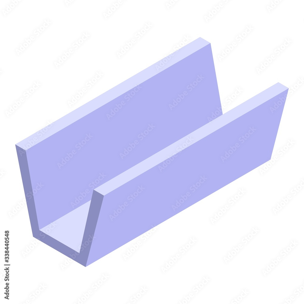 Poster line gutter icon. isometric of line gutter vector icon for web design isolated on white background