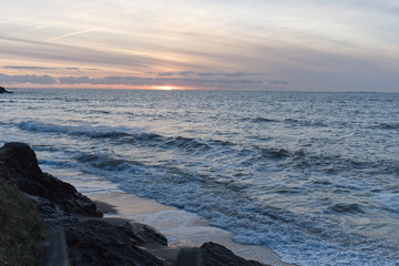 Coucher de soleil magnifique à Piriac sur Mer en Loire Atlantique en Bretagne splendides et...