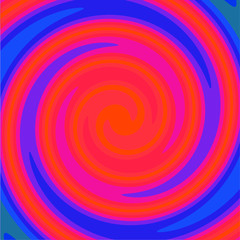 Twirl Twist paint 70s Retro colors abstract fluid backgrounds bohemian color palette Swirl vortex vector background red and blue
