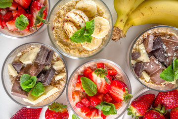 Set fruit overnight oatmeal