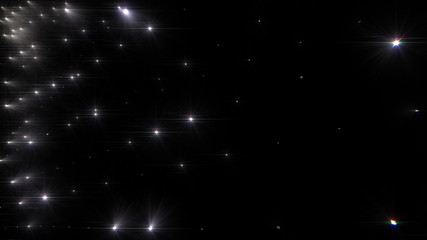 Fototapeta premium Glitter Shining Star Flash Light Wall 3D illustration background