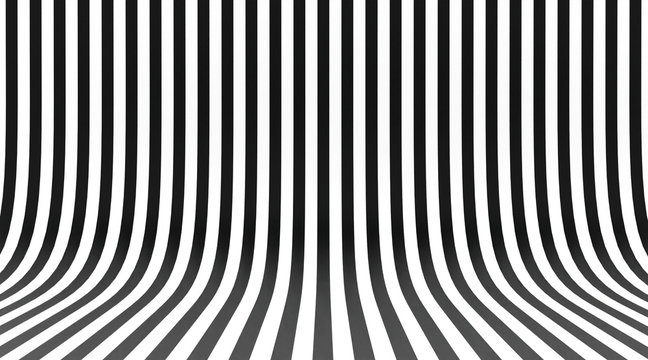 Abstract Luxury blacke and white color Stripe studio background retro style backdrop empty space for the text or object studio room. platform Scene show products presentation 3d render