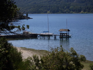 Port in Lake Nahuel Huapi, Patagonia Argentina