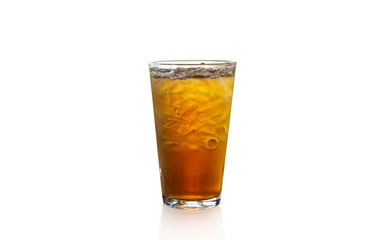 iced tea isolated on white background