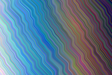 Blue and brown waves vector background.