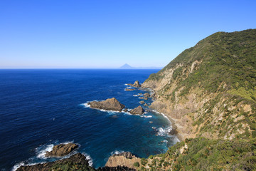 鹿児島県南大隅町　佐多岬展望台からの風景