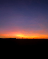 Horizon sunset on the field, interior, Ribeirao Preto, Sao Paulo