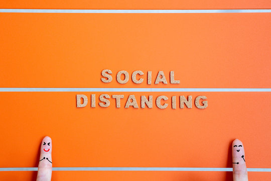 Social Distancing Background Concept