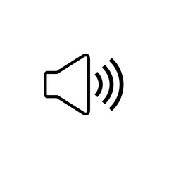 Speaker icon vector. Audio speaker symbol vector
