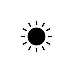 Sun icon vector. Brightness icon vector