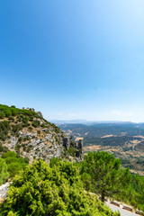 Fototapeta na wymiar Summer in national park la Sierra de Grazalema, Andalusian white villages route in Spain