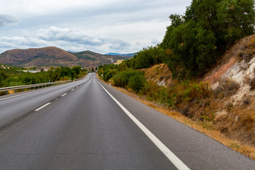 Road trip in Andalusia, travelling with car on south of Spain