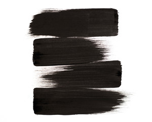 black and white art in the Eastern style. Abstract gouache painting as a fashionable background. Artist oil brush strokes