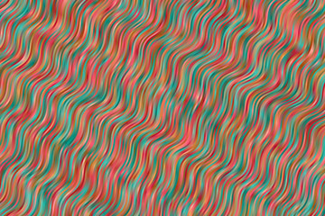 Red, yellow and blue waves vector background.