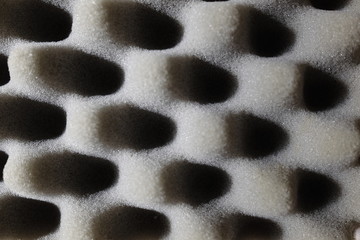 details of gray sponge for packaging