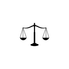 Scales Justice icon, Scales Justice sign and symbol vector design