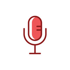 microphone icon vector design template