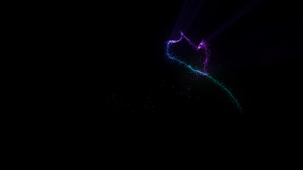 Cold tone Magic Trail Particle.