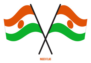 Niger Flag Waving Vector Illustration on White Background. Niger National Flag