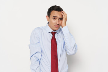 young businessman thinking