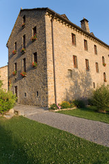 Fototapeta na wymiar Casa de San Martin Inn, in Aragon, in the Pyrenees Mountains, Province of Huesca, Spain