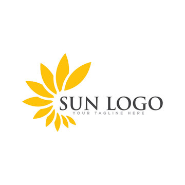 Sun Logo Design Vector Template