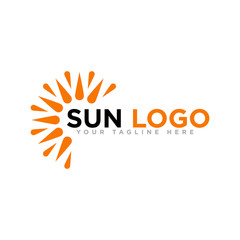 Sun Logo Design Vector Template