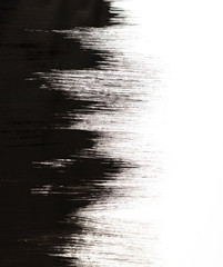 black and white art in the Eastern style. Abstract gouache painting as a fashionable background. Artist oil brush strokes