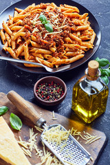whole wheat pasta penne with beef ragout
