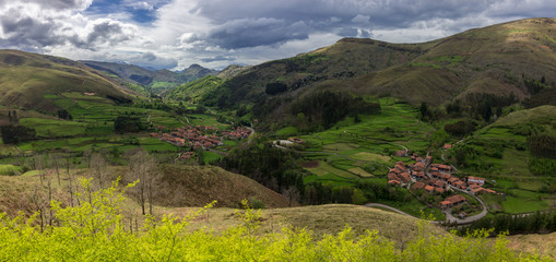 Fototapeta na wymiar Viewpoint of asomada del ribero in Cantabria (Spain)