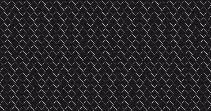 Rabitz Chain Link. Seamless Pattern over Dark Background. Works with Any Dark Color