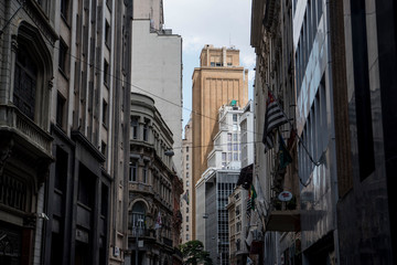 Fototapeta na wymiar architecture in downtown rio de janeiro brazil