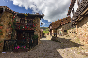 Village of Barcena Mayor in Cantabria (Spain)