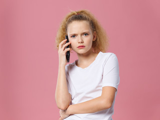 woman talking on the phone