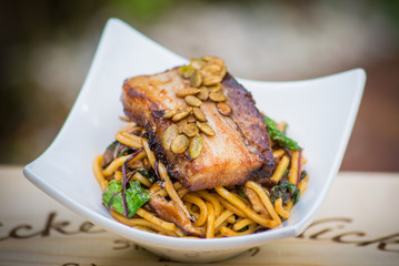 Pork Belly and Noodles
