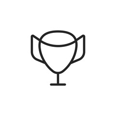 Trophy icon. Cup symbol modern, simple, vector, icon for website design, mobile app, ui. Vector Illustration