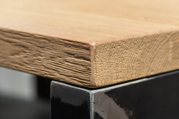 Details of wood, metal, steel, bricks and hand crafted interior decoration