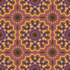 Fototapeta na wymiar seamless pattern in traditional decorative style. hand drawn pattern