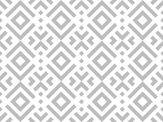 Abstract geometric pattern. A seamless vector background. White and grey ornament. Graphic modern pattern. Simple lattice graphic design.