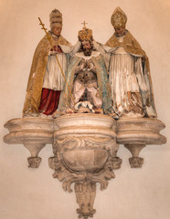 Statue au monast&egrave;re d'Alcoba&ccedil;a, Portugal