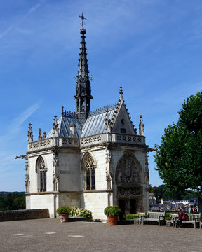 Saint hubert chapel, resting place of Leonardo da Vinci,amboise, France - shot August 2015