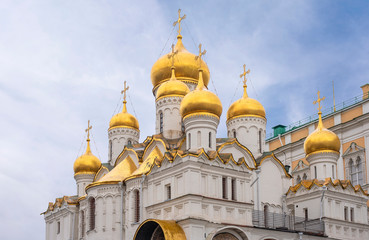 Annunciation Cathedral on Cathedral square of the Moscow Kremlin, Moscow, Russia