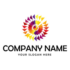 colorful mandala logo for business company