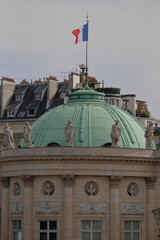 Hotel de Salm Dome, inspiration to Thomas Jefferson for Monticello home in Virginia, Paris, France, August 2015