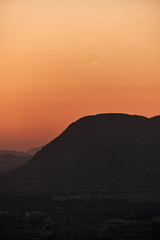 Twilight in the Spanish mountains