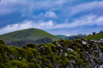 mountain landscape with clouds